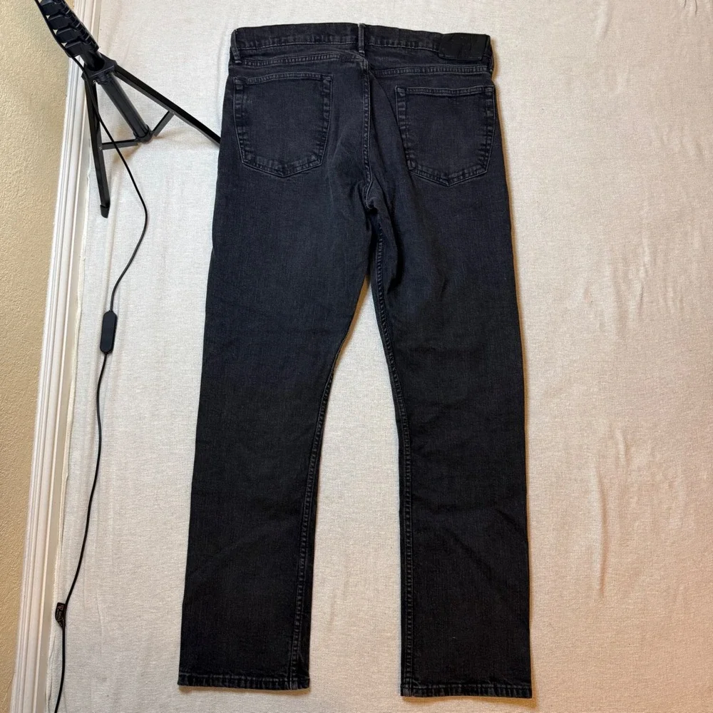 Polo Ralph Lauren Jeans Mens 36x32 Black Prospect Straight Leg Denim